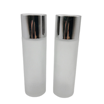 New Design 75ML Custom Frosted Glass Lotion Bottle Cylinder Lotion Packaging Bottle